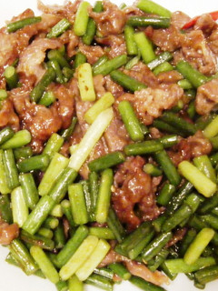牛肉とにんにくの芽の香味炒め-レシピのメイン写真