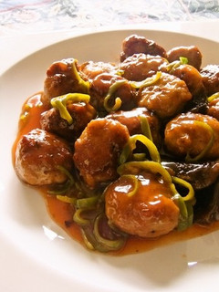 肉だんごとピーマンの甘酢あん-レシピのメイン写真