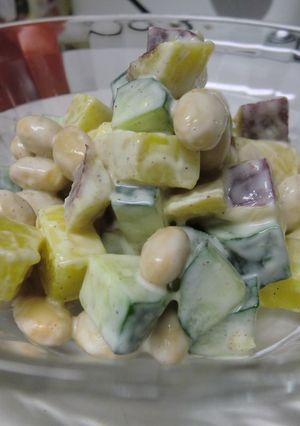 さつま芋とＭＩＸビーンズのコロコロサラダ-レシピのメイン写真