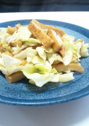 キャベツと丸天の炒め物-レシピのメイン写真