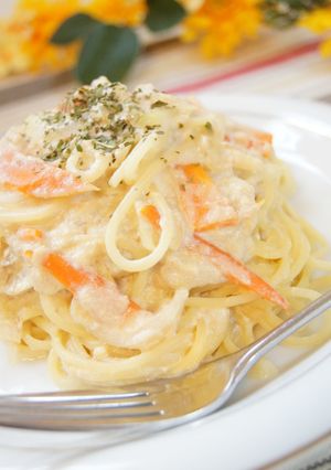 豆腐のツナクリームパスタ♬-レシピのメイン写真