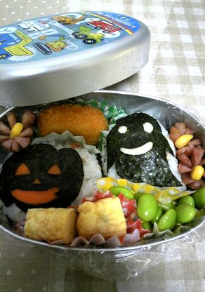 おばけの可愛い★ハロウィン★弁当♪♪-レシピのメイン写真