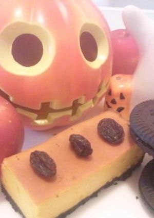 ﾗﾑﾚｰｽﾞﾝと？カボチャのチーズケーキ-レシピのメイン写真