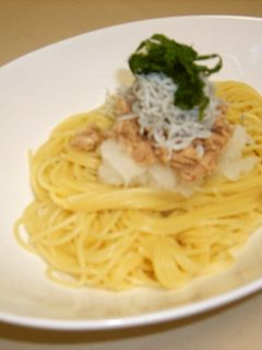大根おろし・ツナ・ジャコ和風パスタ-レシピのメイン写真