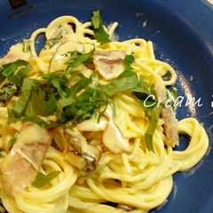 รูปของ 簡単で濃厚なクリームパスタ♪