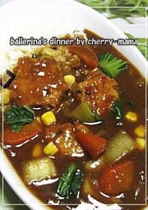 鶏肉団子の中華風カレー-レシピのメイン写真