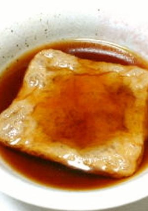 ★ﾚﾝｼﾞdeきつねうどん用お揚げ★-レシピのメイン写真