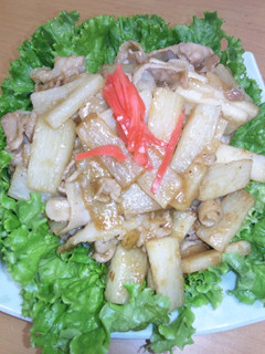 マジうま!豚バラと長芋のシャキシャキ炒め-レシピのメイン写真