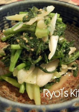 春菊と葱の胡麻和え-レシピのメイン写真