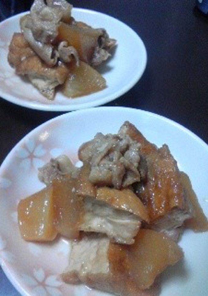 簡単！厚揚げと大根の煮物-レシピのメイン写真