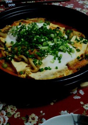 タジン鍋で豆腐チゲ-レシピのメイン写真