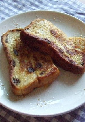 レーズンパンで作るフレンチトースト♪-レシピのメイン写真