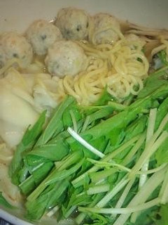 鶏団子とえびワンタンのちゃんぽん-レシピのメイン写真