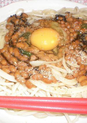 納豆ずるずるパスタ☆-レシピのメイン写真