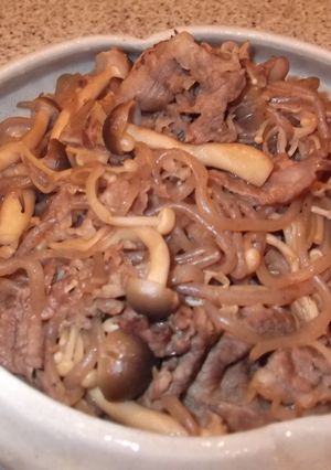 しらたき・牛コマ・木の子の旨煮-レシピのメイン写真