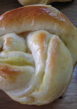 焼けた！大きなさつまいものパン-レシピのメイン写真