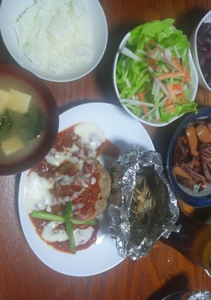 チーズフォンデュハンバーグ-レシピのメイン写真