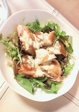 簡単!鶏肉のアイオリソースがけ-レシピのメイン写真