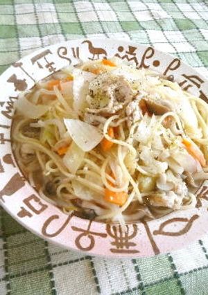 ちゃんぽん風　スープスパゲティー-レシピのメイン写真