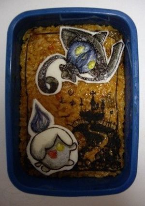 オブ背景で簡単ハロウィン仕様キャラ弁-レシピのメイン写真
