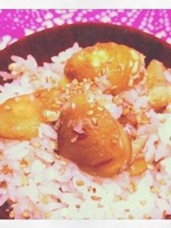 皮むき簡単、栗ごはん♥-レシピのメイン写真