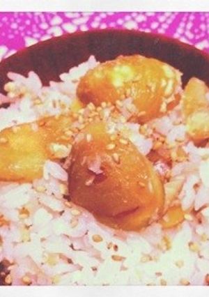 皮むき簡単、栗ごはん♥-レシピのメイン写真