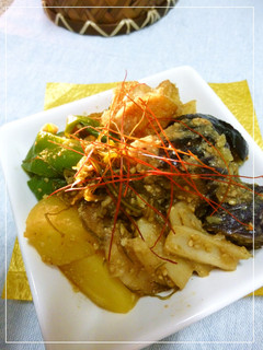 レンジで簡単!はんぺんと野菜のごま風味煮-レシピのメイン写真