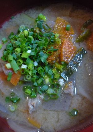 具だくさん！家族満足★あったか豚汁～～！-レシピのメイン写真