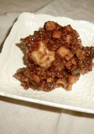 もっちり♪里芋の、ゴロッと♪肉味噌がけ-レシピのメイン写真