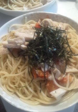 鶏ムネ肉の柚子胡椒パスタ-レシピのメイン写真