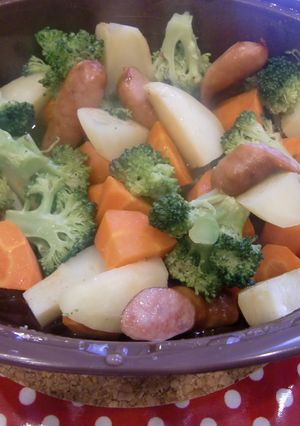 簡単!レンジで温野菜★コンソメバター味★-レシピのメイン写真