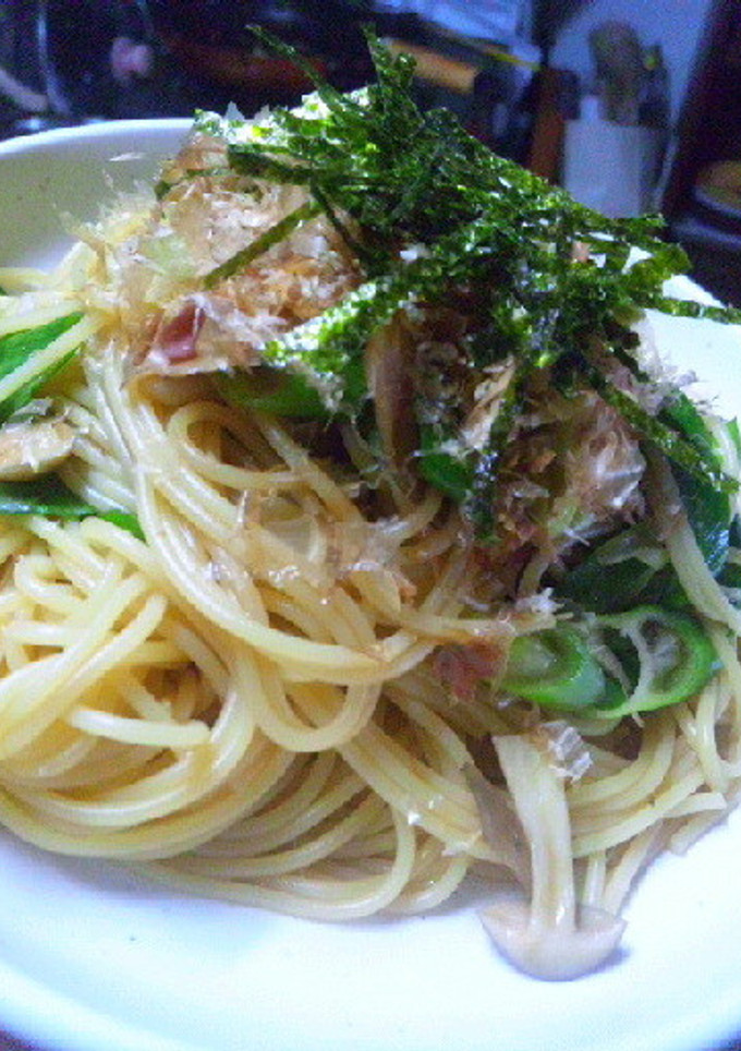 長ネギときのこの和風パスタ-レシピのメイン写真
