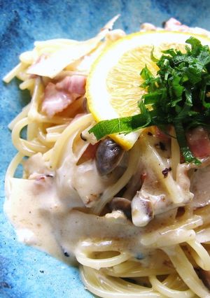 ひらひら大根の皮ｄｅクリームパスタ-レシピのメイン写真