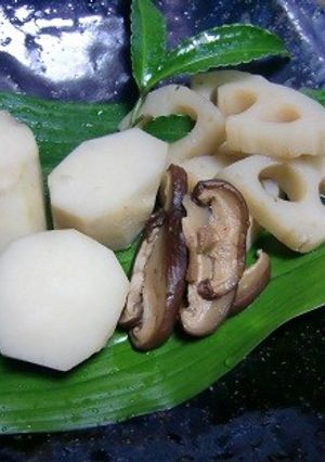 里芋＋レンコンのハーブミックス味煮物-レシピのメイン写真