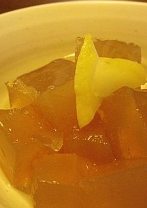 「そば蜂蜜de寒天 レモン蜜がけ」-レシピのメイン写真