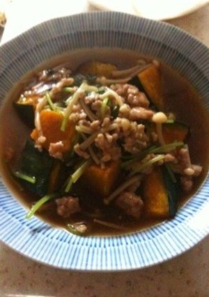 かぼちゃのそぼろあんかけ-レシピのメイン写真
