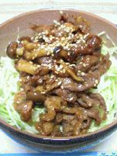 キャベツ焼肉どんぶり-レシピのメイン写真