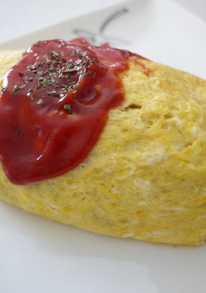 スプーンでパスタ☆オムライス風-レシピのメイン写真