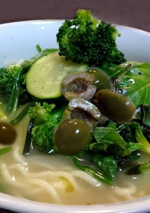 緑野菜たっぷりの地中海風ちゃんぽん-レシピのメイン写真