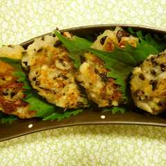 รูปของ 蓮根×きくらげ☆でモチモチつくね焼き♪