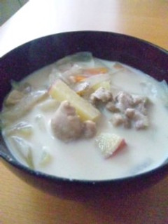 根菜たっぷり♪豆乳お味噌汁-レシピのメイン写真