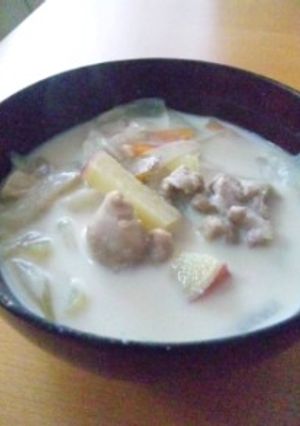 根菜たっぷり♪豆乳お味噌汁-レシピのメイン写真