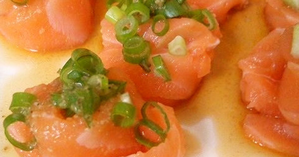 ✽サーモンのネギ塩ぽん✽ by ＊runmama＊ 【クックパッド