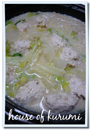 ♪サッポロ一番ちゃんぽんで肉団子鍋♪-レシピのメイン写真