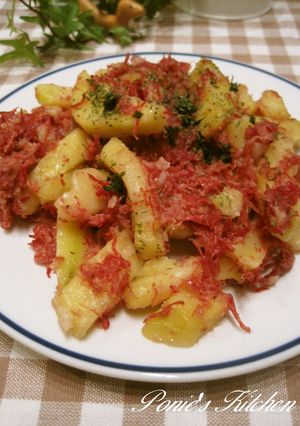 スペイン風☆じゃがいものコンビーフ炒め-レシピのメイン写真