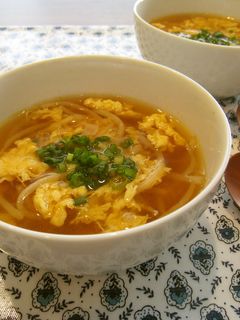 ピリ辛スープ~簡単✿かき玉もやしスープ✿-レシピのメイン写真