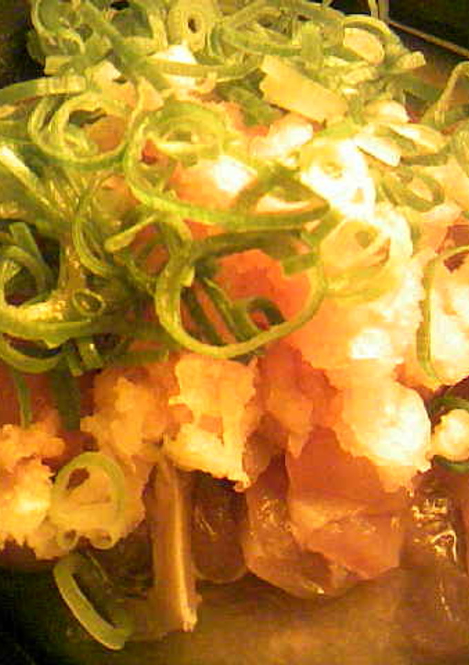 マグロと大根おろしの葱醤油かぼす和え-レシピのメイン写真