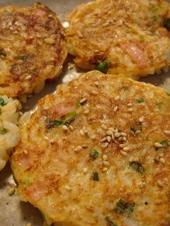 簡単残りご飯でお焼き-レシピのメイン写真