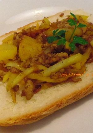 パイナップル入りカレー風味サンド-レシピのメイン写真