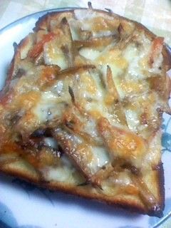 きんぴらごぼうトースト-レシピのメイン写真
